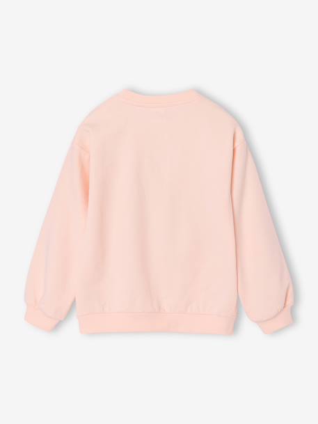Sweat fille Tic & Tac rose pâle 2 - vertbaudet enfant 