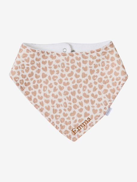 Lot 3 bavoirs bandanas en gaze de coton / éponge Lovely Leo+rose grenier 7 - vertbaudet enfant 
