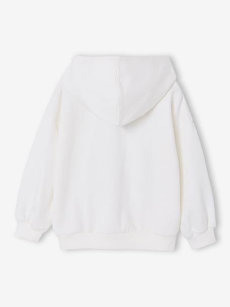 Sweat à capuche Kuromi écru 2 - vertbaudet enfant 