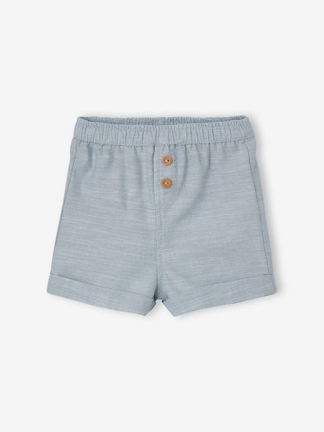Lot 2 short bébé bleu ciel 2 - vertbaudet enfant 