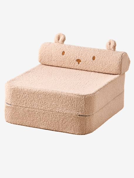 Chauffeuse enfant en sherpa Ourson camel 3 - vertbaudet enfant 