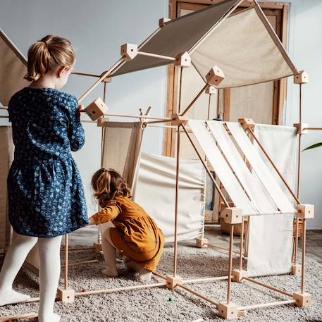 Jeu de construction géant tissu jeu 79 pces Beige 6 - vertbaudet enfant 