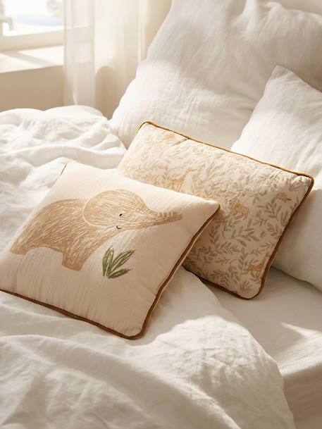 Lot 2 coussins BABYLON en gaze de coton beige 1 - vertbaudet enfant 