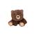 Peluche - peluche floppy choopy ours brun – 22 cm Beige 1 - vertbaudet enfant 