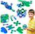 Itsy pack (vert/bleu) clixo - jeu de construction magnétique, flexible, durable et imaginatif –18 pièces - dès 4 ans Bleu 1 - vertbaudet enfant 