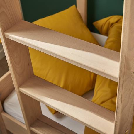Lit superposé en hêtre naturel  armand Bois naturel 6 - vertbaudet enfant 