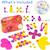 Crew pack (rose/jaune) clixo - jeu de construction magnétique, flexible, durable et imaginatif – 30 pièces – dès 4 ans Rose 2 - vertbaudet enfant 