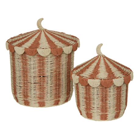 Set de 2 paniers - bella Multicolore 1 - vertbaudet enfant 