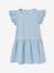 Robe fille denim manches courtes brodées double stone 1 - vertbaudet enfant 