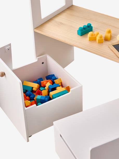 Portant et bureau enfant 2 en 1 Ourson blanc 8 - vertbaudet enfant 
