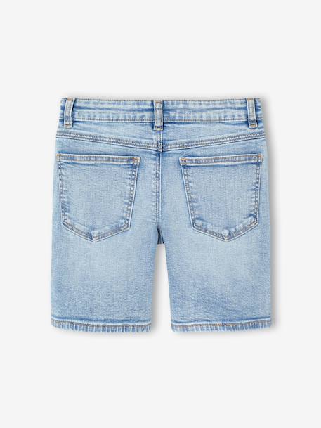 Bermuda en denim garçon taille ajustable double stone+stone 6 - vertbaudet enfant 