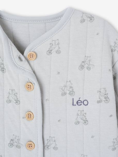 Ensemble bébé matelassé rose+vert d'eau 12 - vertbaudet enfant 