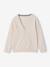 Gilet en maille col V BASICS blanc chiné+gris chiné+marine 1 - vertbaudet enfant 