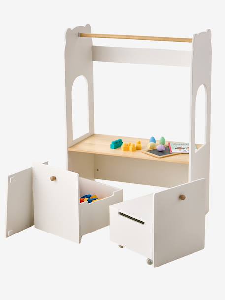 Portant et bureau enfant 2 en 1 Ourson blanc 6 - vertbaudet enfant 