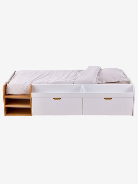 Lit enfant avec rangements 90x200cm Pirouette blanc 7 - vertbaudet enfant 