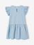Robe fille denim manches courtes brodées double stone 2 - vertbaudet enfant 