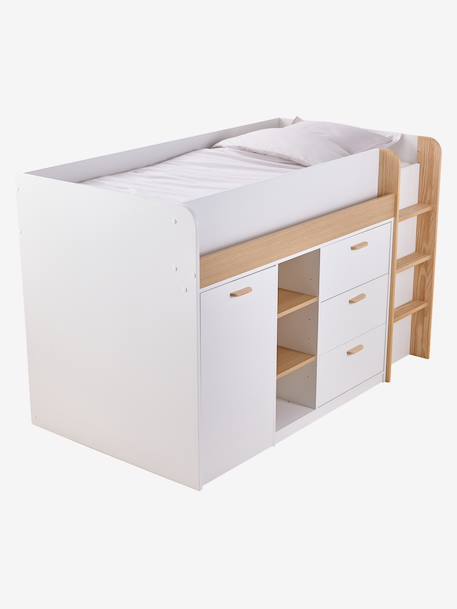 Lit enfant mi-hauteur studio 90x190cm +bureau blanc 6 - vertbaudet enfant 