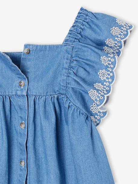 Blouse fille denim stone 2 - vertbaudet enfant 