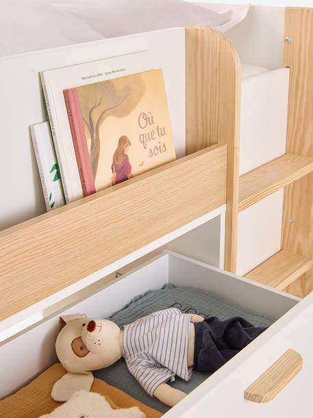 Lit enfant mi-hauteur studio 90x190cm +bureau blanc 13 - vertbaudet enfant 