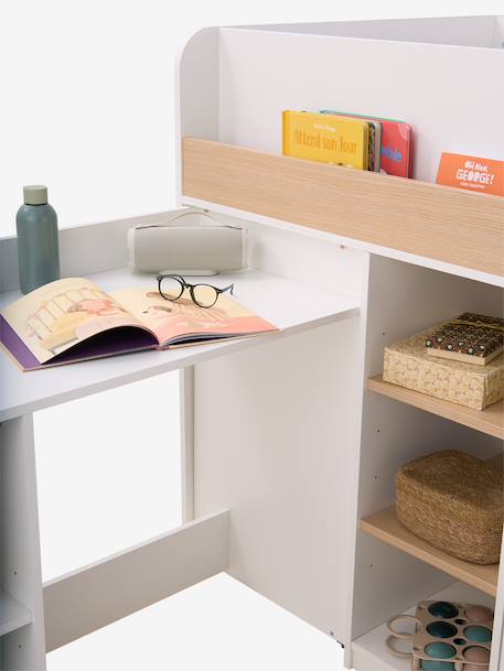 Lit enfant mi-hauteur studio 90x190cm +bureau blanc 15 - vertbaudet enfant 