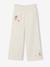 Pantalon fille large en gaze de  coton écru 1 - vertbaudet enfant 