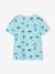 T-shirt garçon imprimé blanc chiné+bleu jean+lichen+menthe 12 - vertbaudet enfant 