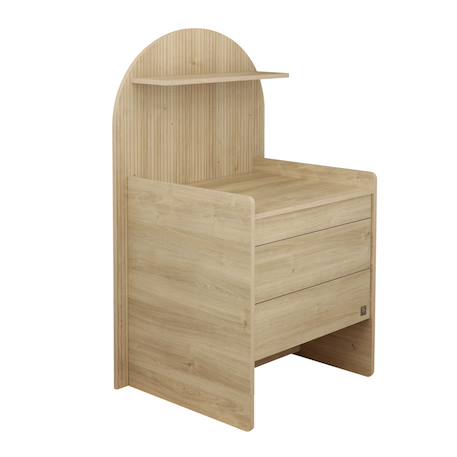 Commode à langer évolutive en bureau - forme arche - arche Caramel/marron+Marron+Vert/marron 8 - vertbaudet enfant 
