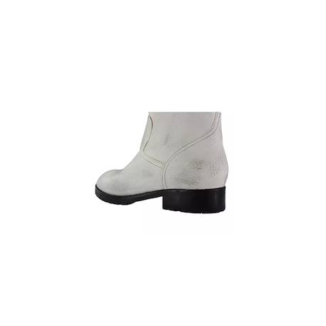 Bottes fille pom d'api Blanc 4 - vertbaudet enfant 