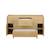 Commode 5 tiroirs et 2 portes pieds bois et poignées métal - my love Marron 3 - vertbaudet enfant 