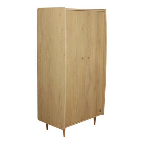 Armoire 2 portes avec  pieds bois et poignées métal - my love Marron 2 - vertbaudet enfant 