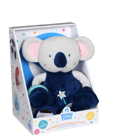 Ma 1ère peluche d'activités koala 25 cm Bleu 1 - vertbaudet enfant 