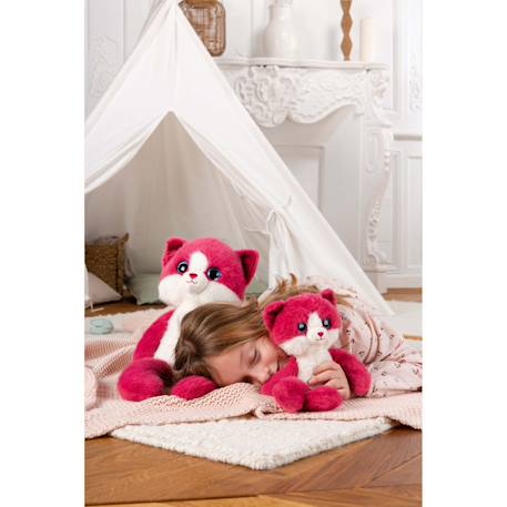 Peluche chat leggies rose framboise - 48 cm Rose 5 - vertbaudet enfant 