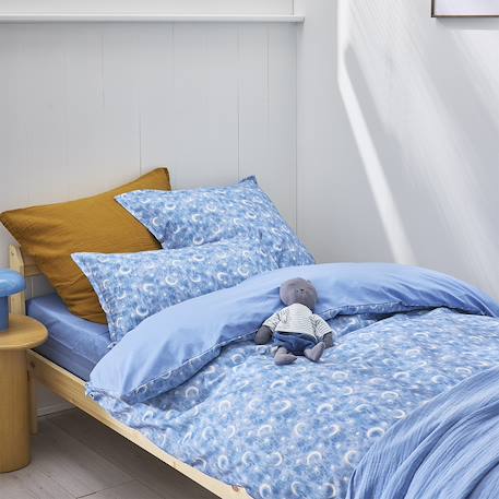 Taie d'oreiller enfant imprimée en percale de coton, petit reveur Bleu 5 - vertbaudet enfant 