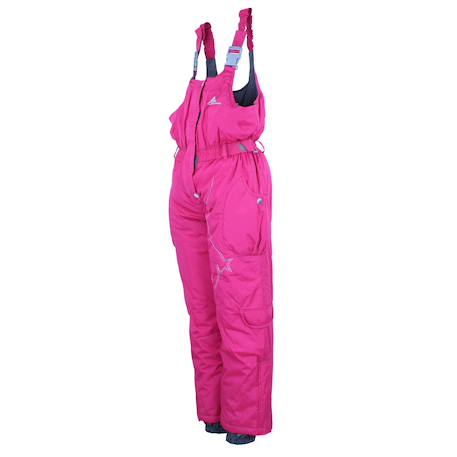 Salopette de ski fille fomblux Framboise+Gris 3 - vertbaudet enfant 