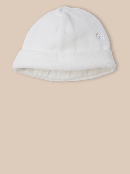 Set de maternité : dors-bien, bonnet et moufles Blanc doux 2 - vertbaudet enfant 