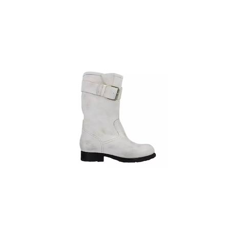 Bottes fille pom d'api Blanc 1 - vertbaudet enfant 