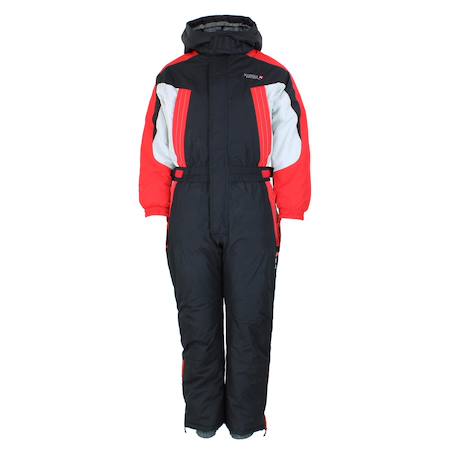 Combinaison de ski garçon eplem Bleu/anis+Noir/rouge 4 - vertbaudet enfant 