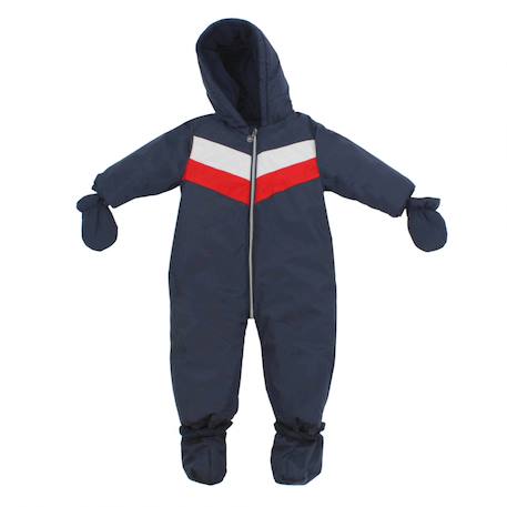 Combinaison de ski layette mecaro Bleu marine+Rose 1 - vertbaudet enfant 