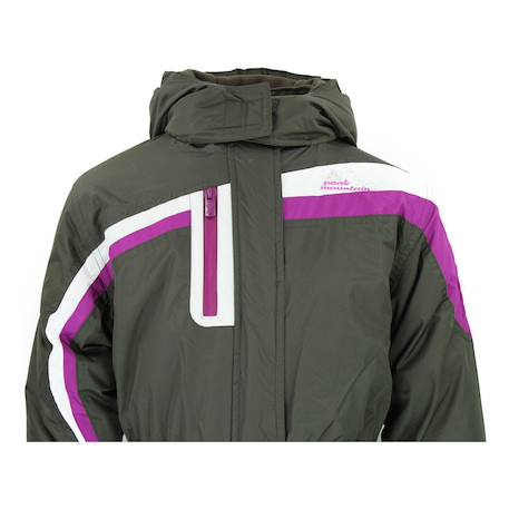 Combinaison de ski fille flugi Marron+Mauve 4 - vertbaudet enfant 