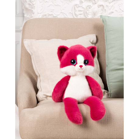 Peluche chat leggies rose framboise - 48 cm Rose 2 - vertbaudet enfant 