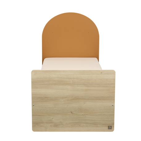 Lit junior 90x190 -  tête de lit forme arche - arche Caramel/marron+Marron+Rouge/marron+Vert/marron 2 - vertbaudet enfant 