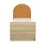 Lit junior 90x190 -  tête de lit forme arche - arche Caramel/marron+Marron+Rouge/marron+Vert/marron 2 - vertbaudet enfant 