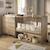 Lit combiné 120x60 évolutif en 90x190 - mokka Marron 1 - vertbaudet enfant 