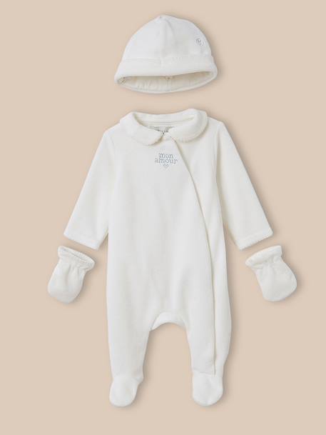 Set de maternité : dors-bien, bonnet et moufles  - vertbaudet enfant