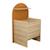 Commode à langer évolutive en bureau - forme arche - arche Caramel/marron+Marron+Vert/marron 2 - vertbaudet enfant 