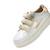 Baskets synthétique mini marilou Blanc cassé+Noir 8 - vertbaudet enfant 
