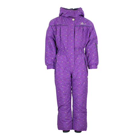 Combinaison de ski fille fancy Carbone+Violet 5 - vertbaudet enfant 