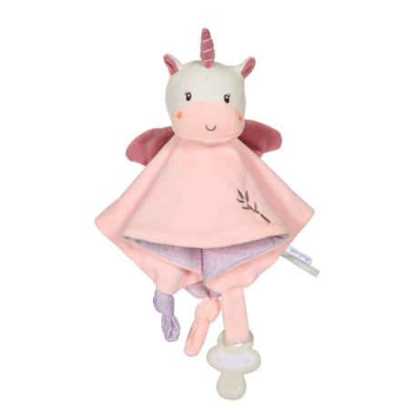 Carré doudou bamboo bebe - licorne - 24 cm s/carte Rose 1 - vertbaudet enfant 