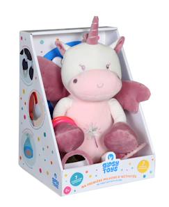 Jouet-Peluche - ma 1ère peluche d'activités p'tits féeriques - licorne - 25 cm