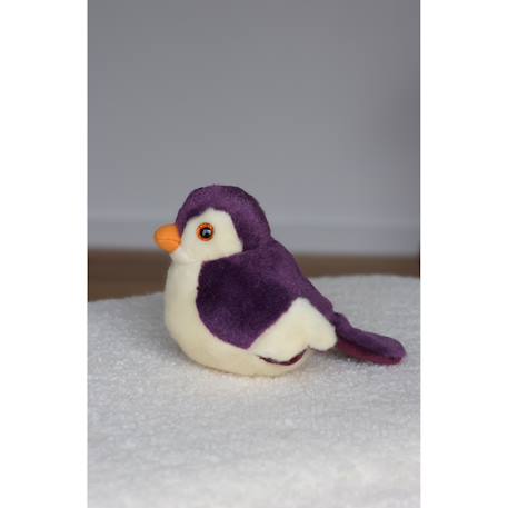 Peluche - peluche oiseau sonore birdies 14 cm - aubergine Violet 2 - vertbaudet enfant 